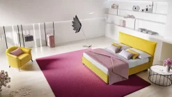 Letto piazza e mezzo con contenitore Silene Mottes selection a prezzo ribassato^Collezione esclusiva Sale