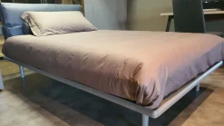 Clearance Letto piazza e mezzo con gambe Piuma a prezzo scontato Letti