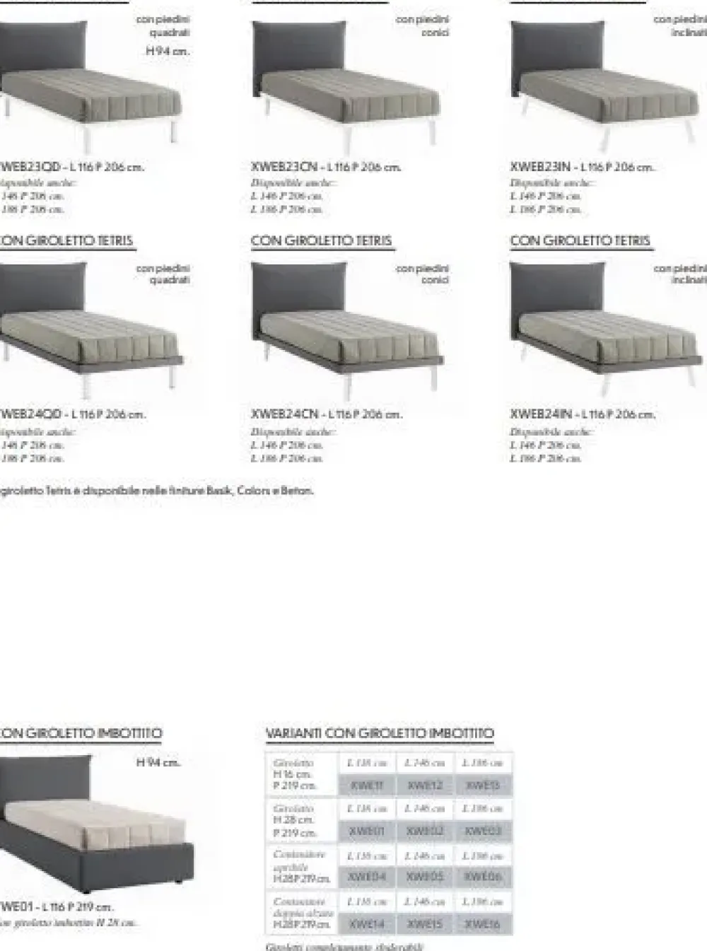 ZG Mobili Letto piazza e mezzo moderno Web a prezzo ribassato- Letti