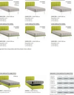 ZG Mobili Letto piazza e mezzo moderno Ari a prezzo ribassato- Letti