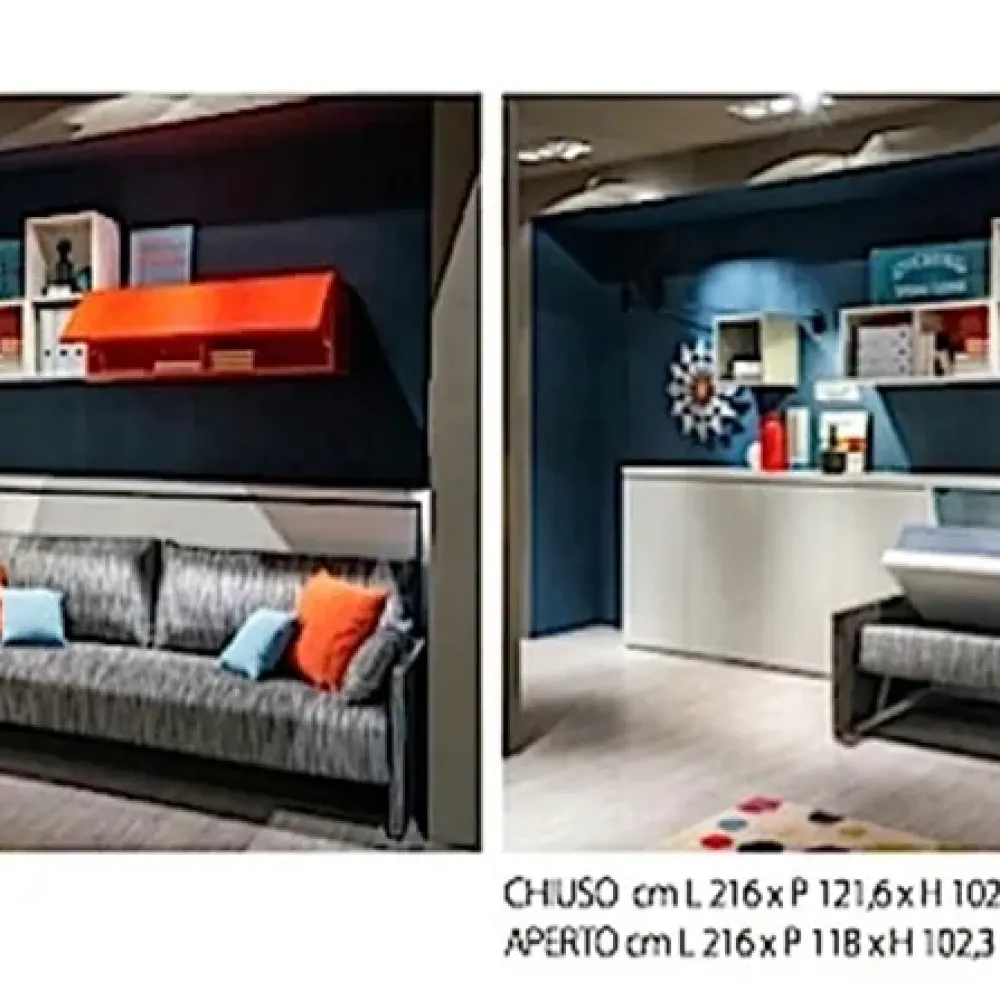 Letto singolo a scomparsa Kali sofa'90 a prezzo ribassato^Clei Sale