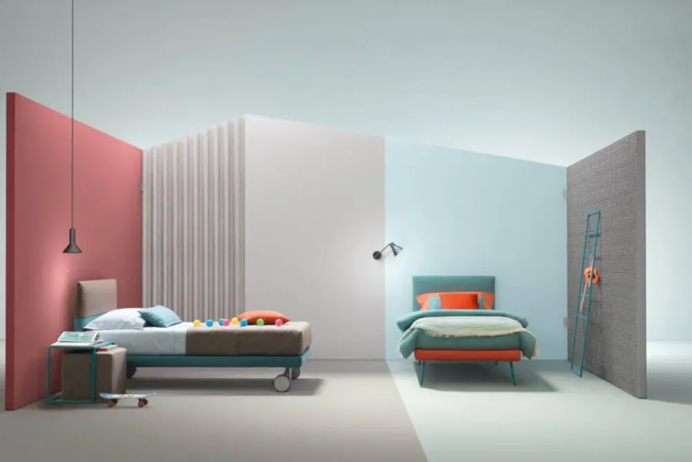 Discount Letto singolo con giroletto Plain a prezzo scontato Letti