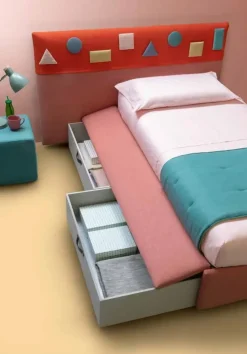 Discount Letto singolo con giroletto Plain a prezzo scontato Letti