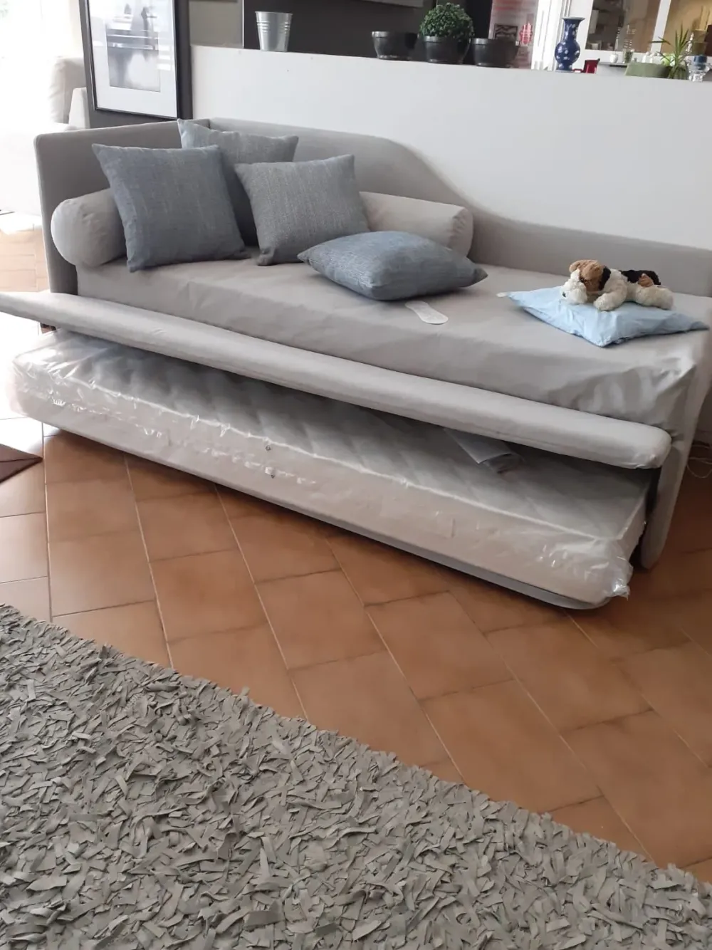 Letto singolo con giroletto Line a prezzo ribassato^Bolzan Online