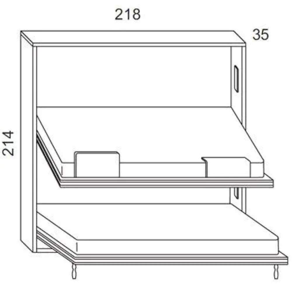 Artigianale Letto singolo Letto a castello larice verde acido con un ribasso IMPERDIBILE- Letti