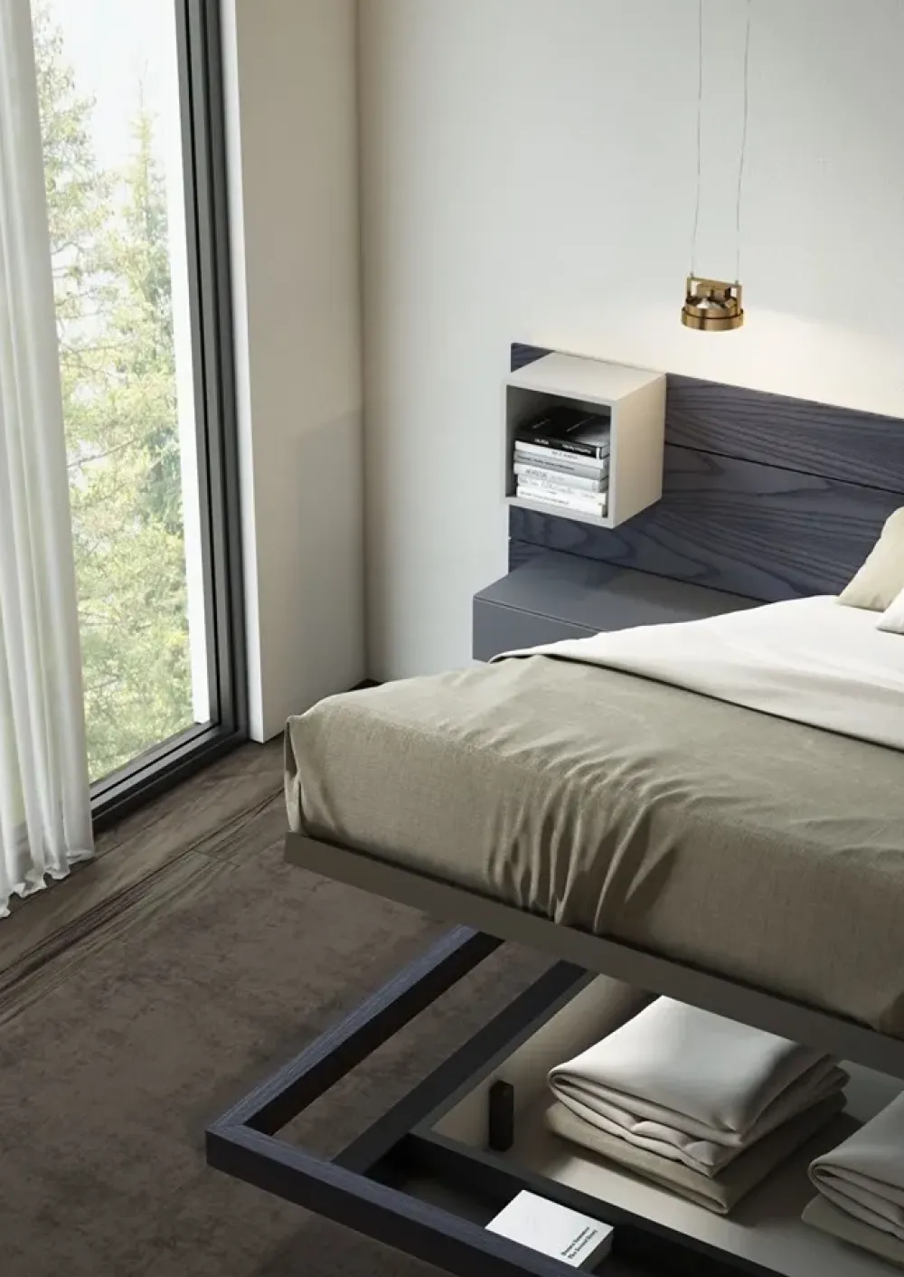 Hot Letto Sorvolo 002 - olmo lava SCONTATO a PREZZI OUTLET Letti