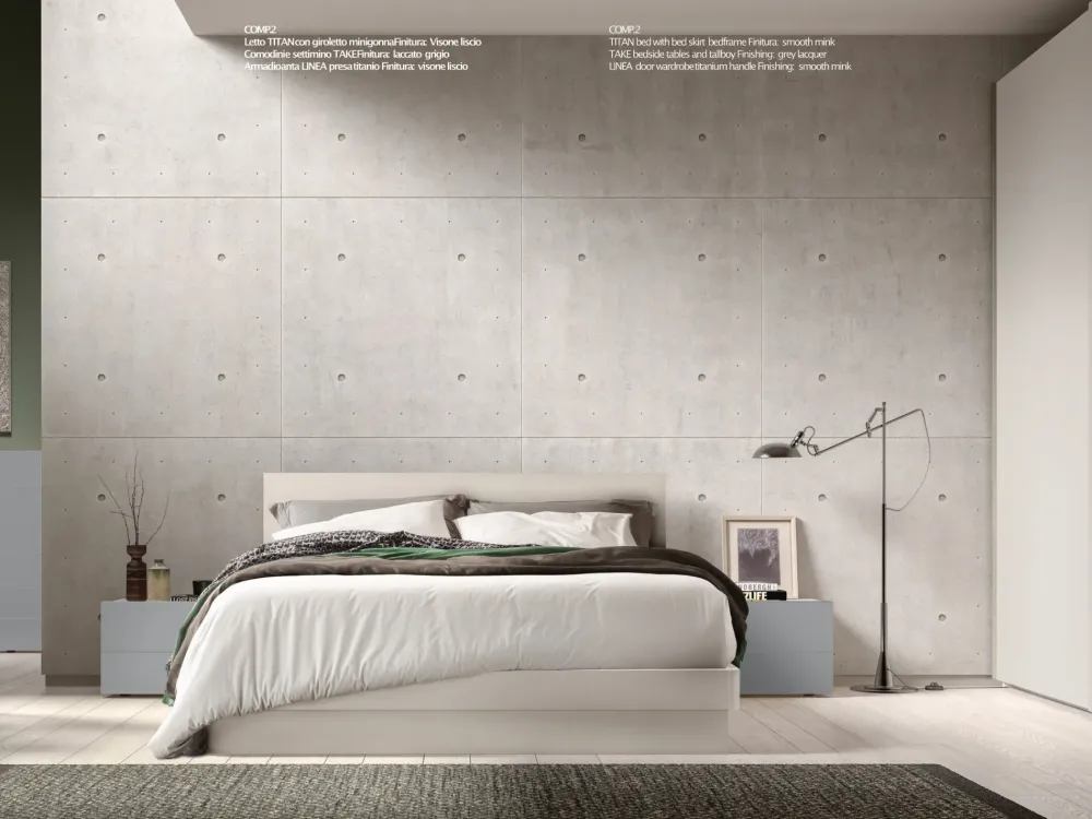 LETTO Titan in OFFERTA OUTLET - 30%^Akanto Hot