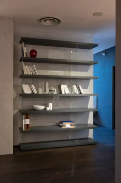 Lago Libreria Air in stile design con forte sconto- Librerie