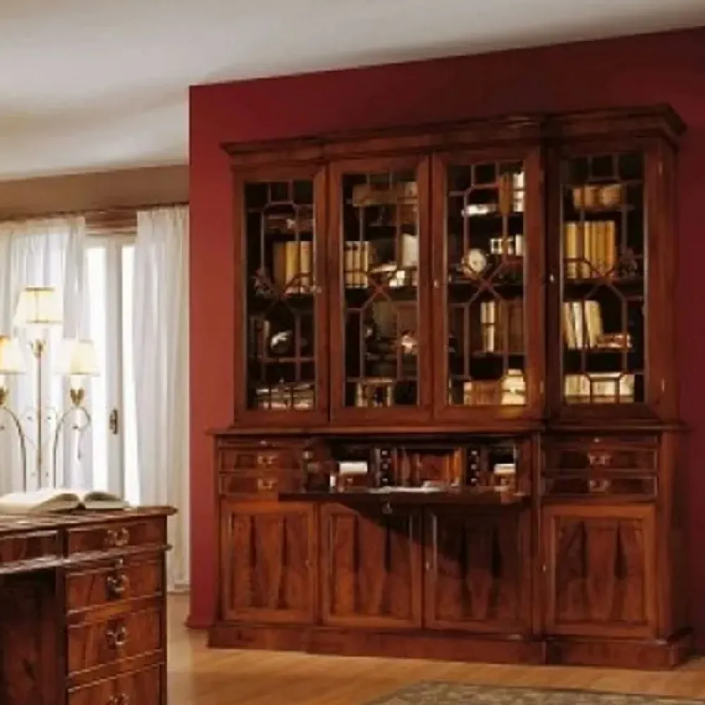 Artigianale Libreria Libreria mod.oxford in piuma di mogano scontata del 35% SCONTO 35%- Librerie