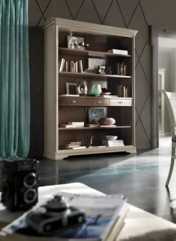 Libreria in legno a prezzo scontato: scopri Libreria laccata mod.canterbury in promo-sconto del 50%^Artigiani Veneti Discount