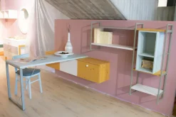 Libreria in legno a prezzo Outlet: scopri Urban time - libreria titanio e uranio^Callesella New