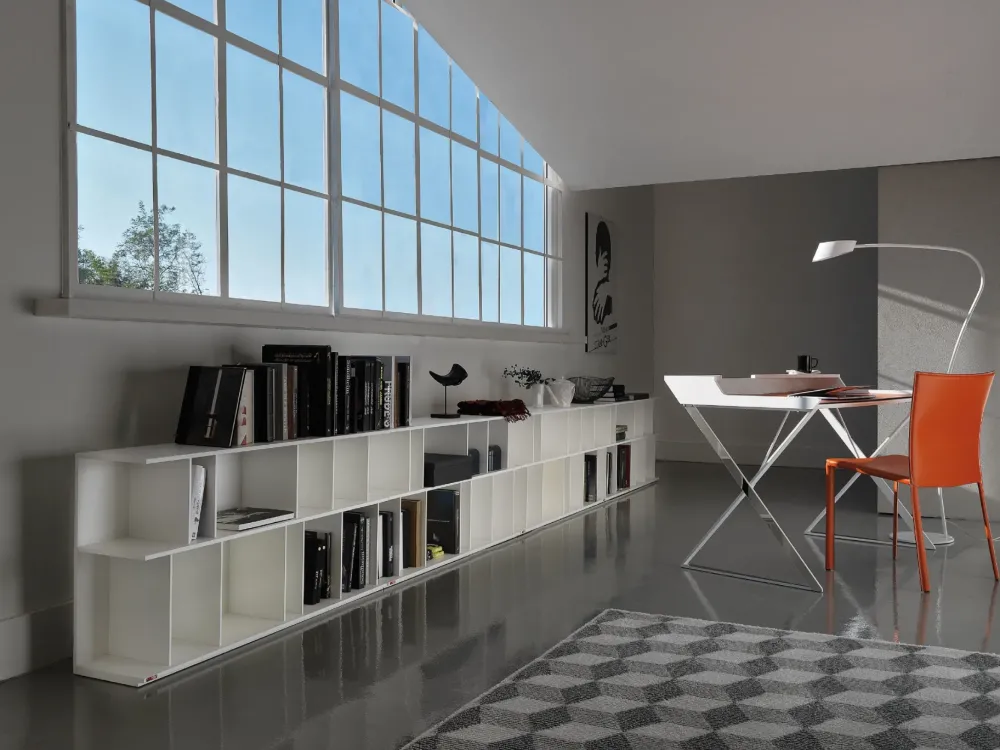 New Libreria in laccato lucido scontata -0%: scopri Wally Librerie