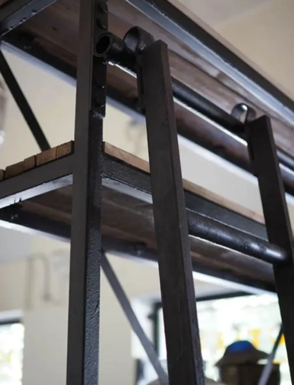 Collezione esclusiva Libreria in legno scontata -44%: scopri Libreria industrial c/scala- Librerie