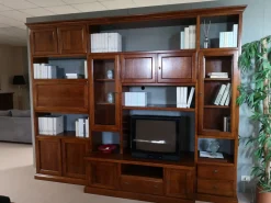 Mazzoni Salotti Libreria Composizione 171 in stile classico a prezzi convenienti- Librerie