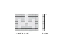 Favero Libreria Composizione 5cento - 7rf 5050_a stile moderno di scontata del 40%- Librerie