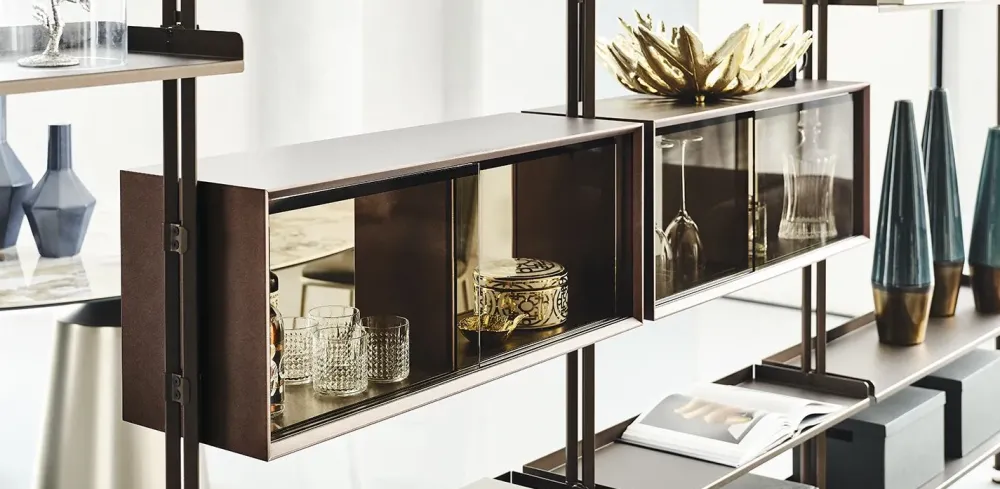 Cattelan Italia Libreria Freeway in stile design di in OFFERTA OUTLET- Librerie