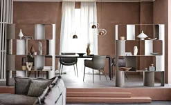 Cattelan Italia Libreria Fulham in stile design a prezzi outlet- Librerie