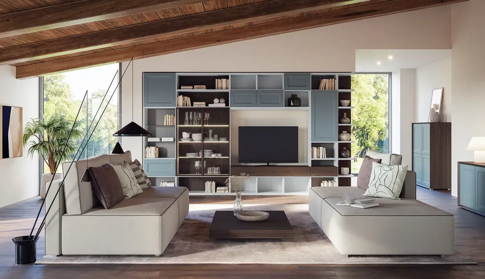 New Libreria in laccato opaco scontata -33%: scopri Gsg731 Librerie