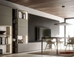 Santalucia Libreria Hnl021 stile moderno di in Offerta Outlet- Librerie