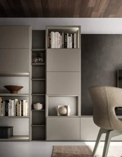 Santalucia Libreria Hnl021 stile moderno di in Offerta Outlet- Librerie