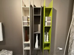 Outlet Libreria in laccato lucido scontata -30%: scopri Buk Librerie