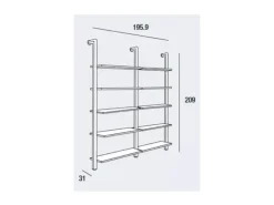 La Primavera Libreria in metallo a prezzo scontato: scopri Natasha- Librerie