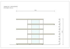 Clearance Libreria in laccato opaco in Offerta Outlet: scopri Air - mdw24 Librerie