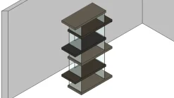 Discount Libreria in laccato opaco scontata -33%: scopri Air - versione 1462 Librerie