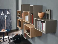 Sangiacomo Libreria L5c04 stile moderno L5c04 di in Offerta Outlet- Librerie