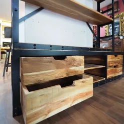 Outlet Etnico Libreria Libreria industrial rj agora'   in stile moderno con forte sconto- Librerie