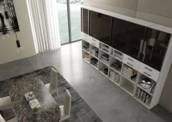 Libreria Living 553 in stile moderno di in OFFERTA OUTLET^Giessegi Online