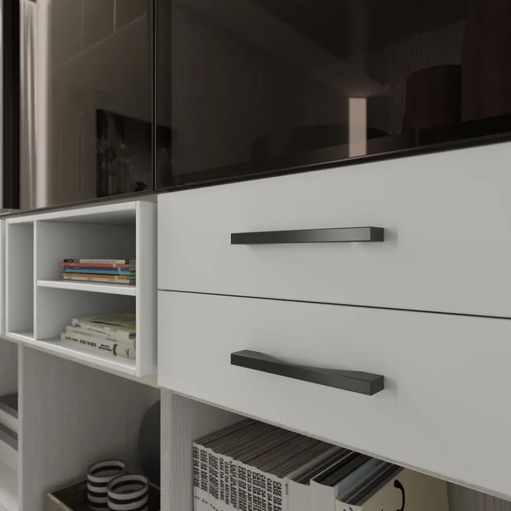 Libreria Living 553 in stile moderno di in OFFERTA OUTLET^Giessegi Online