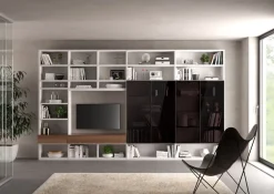 Giessegi Libreria Living 558 stile moderno di scontata del 50%- Librerie