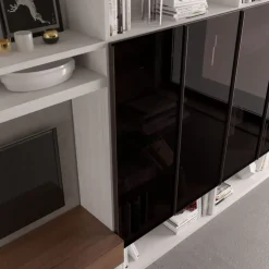 Giessegi Libreria Living 558 stile moderno di scontata del 50%- Librerie