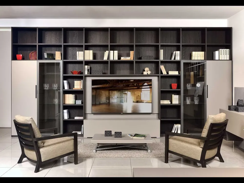 Best Libreria Living mod.delo in stile moderno a prezzi outlet Librerie