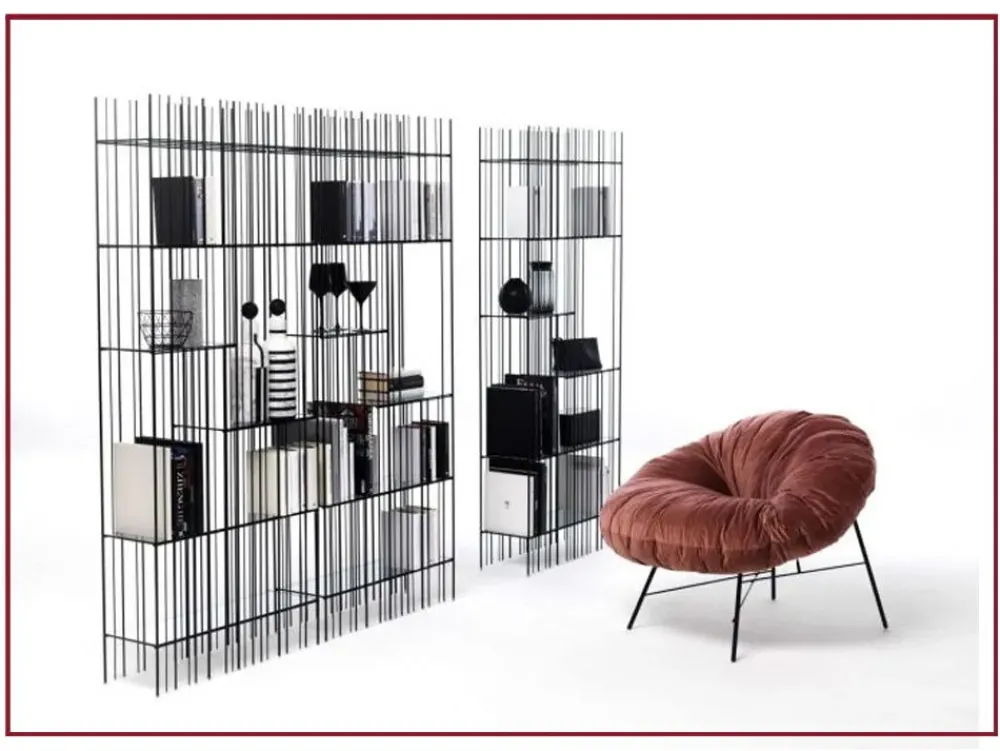 Online Libreria Metrica titanio in stile design in offerta Librerie
