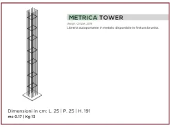 Mogg Libreria Metrica tower in stile design con forte sconto- Librerie