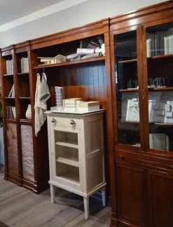 Marchetti Libreria MG800 noce nazionale massello- Librerie