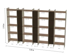 Imab Libreria Mito linosa stile moderna di in offerta- Librerie