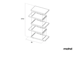Lago Libreria modello Air light edition di a prezzo scontato- Librerie