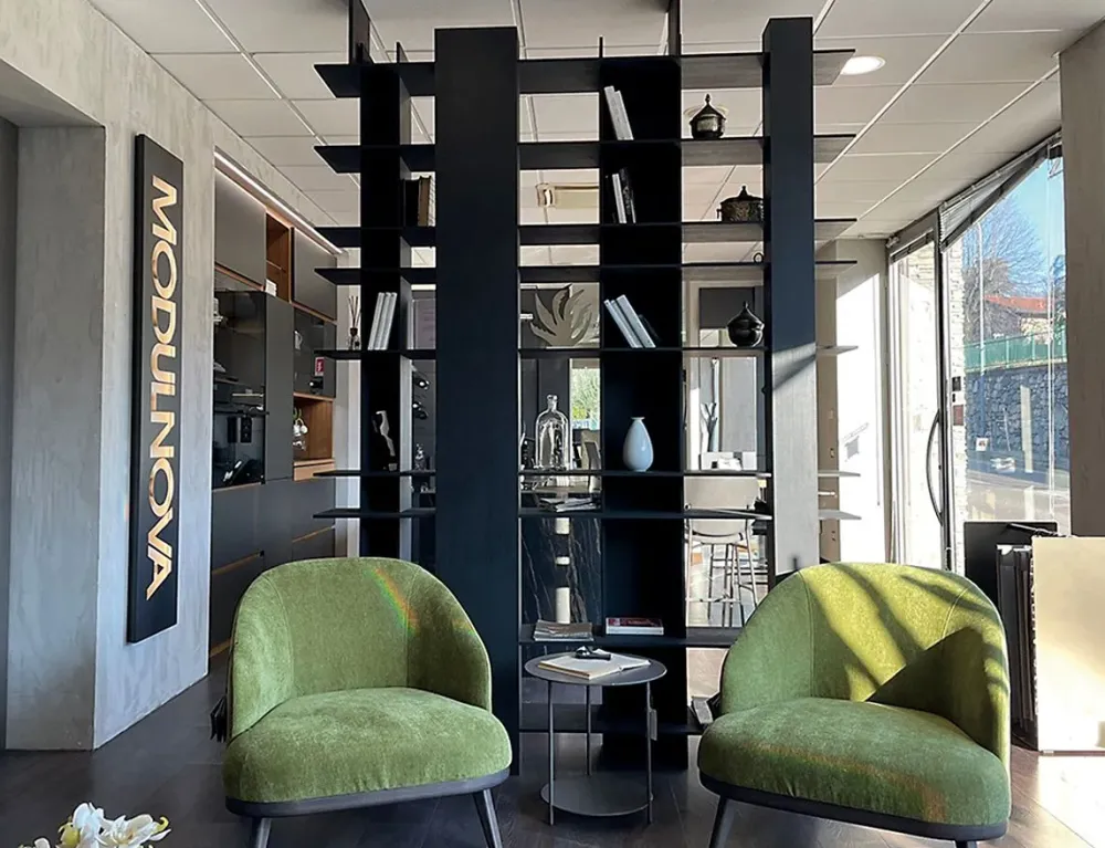 Libreria modello Blade bifacciale di in Offerta Outlet^Modulnova Outlet