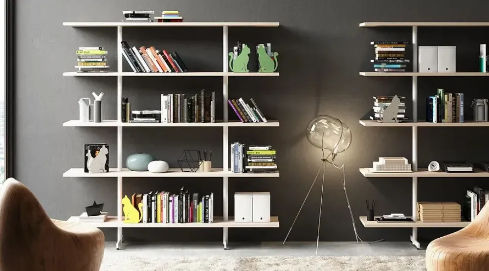 New Libreria modello Kaffeina steelbox di a prezzo scontato Librerie