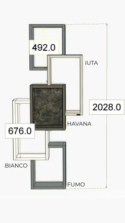 Outlet Libreria modello linea di in Offerta Outlet Librerie
