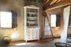 Libreria modello Libreria shabby con cassettiera a scomparti scontata del 30% di a prezzo Outlet^Artigianale Discount