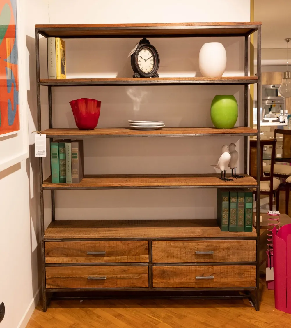 Libreria modello Libreria in legno massello di a prezzo Outlet Librerie