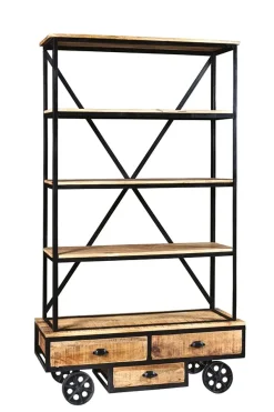 Libreria modello Libreria whell industrial con ruote in offerta   di a prezzo Outlet Librerie