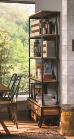 Libreria modello Libreria whell industrial con ruote in offerta   di a prezzo Outlet Librerie