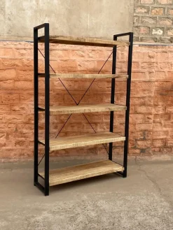 Libreria modello Libreria industrial 5 ripiani  di a prezzo Outlet^Outlet Etnico