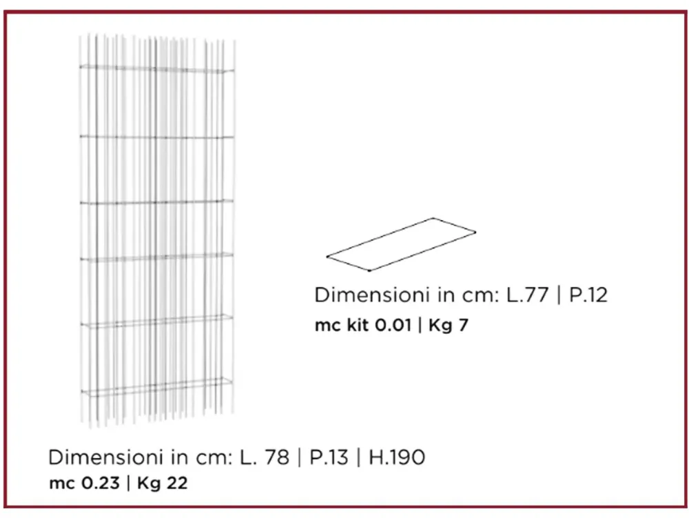 Mogg Libreria modello Metrica wall a di a prezzo scontato- Librerie