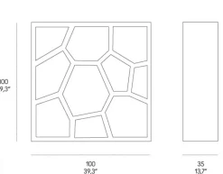 Libreria modello Opus incertum di a prezzo Outlet^Casamania by Frezza Clearance